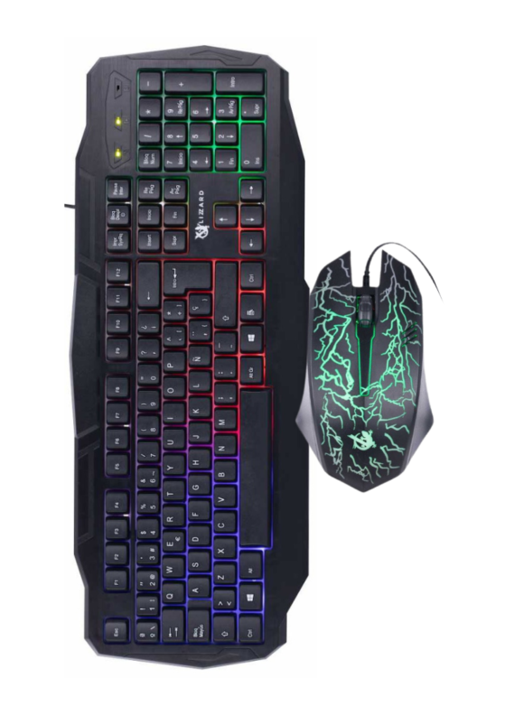 Combo Teclado y Mouse Gamer X-Lizzard