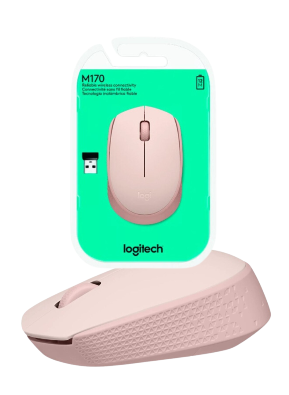 Mouse Inalámbrico Logitech M170 Rosa