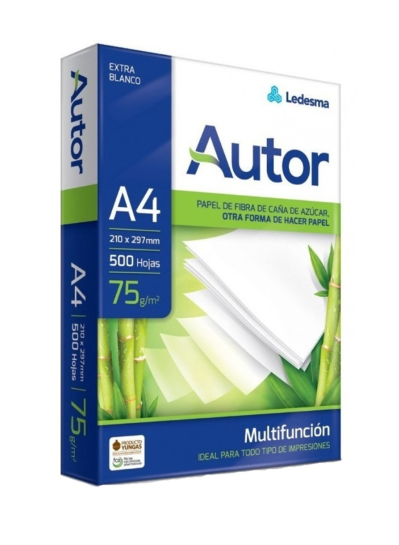 Papel A4 75g Autor