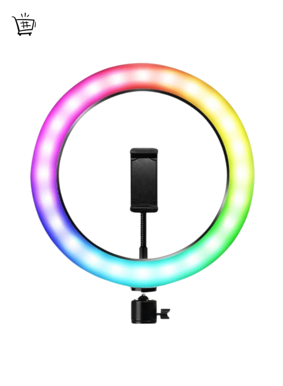 Aro de Luz de 10" RGB con Trípode Ajustable de 2 Mts - Imagen 3