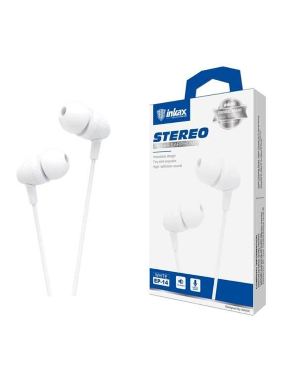 Auriculares Inkax Tipo C Blanco con Micrófono