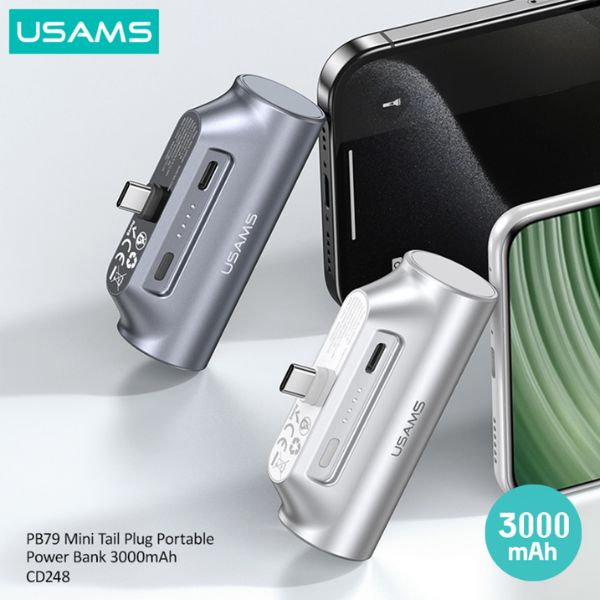 Cargador Power Bank Mini USAMS 3000mAh - Imagen 4