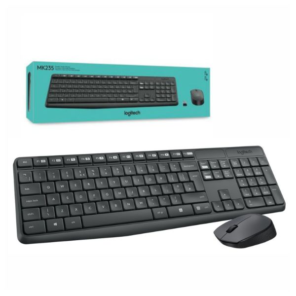 Combo Logitech MK235 teclado y mouse inalámbricos