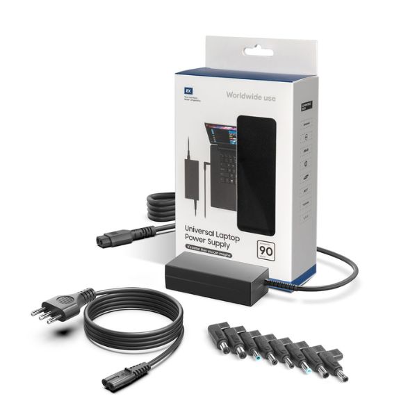 Cargador Universal Laptop 90W 8 Punteros