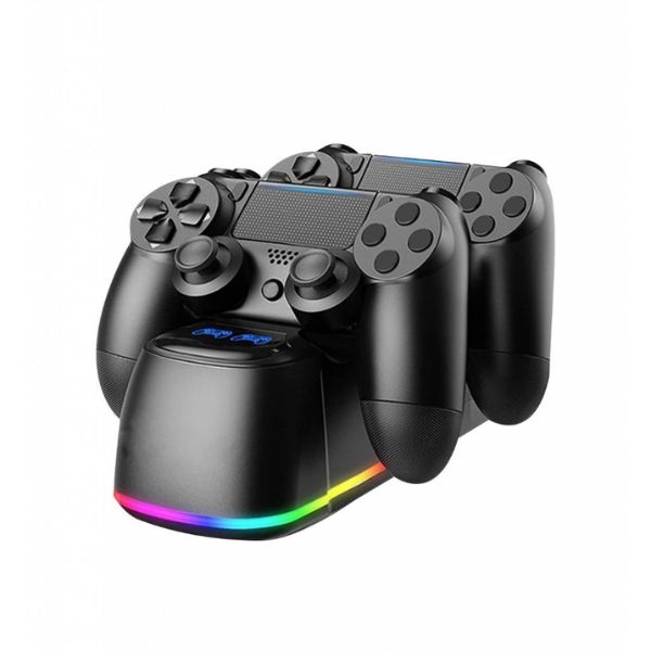 Soporte Cargador RGB Joysticks PS4