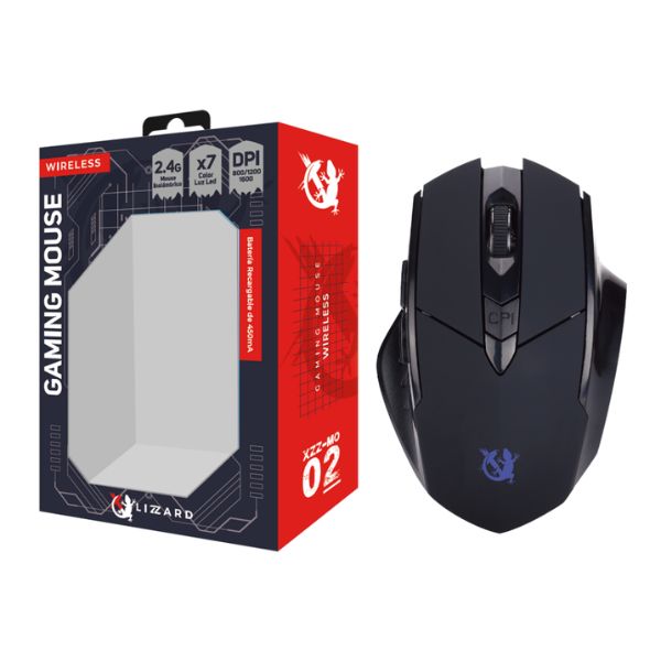 Mouse Gamer X-Lizzard  Inalambrico RGB 1600 DPI